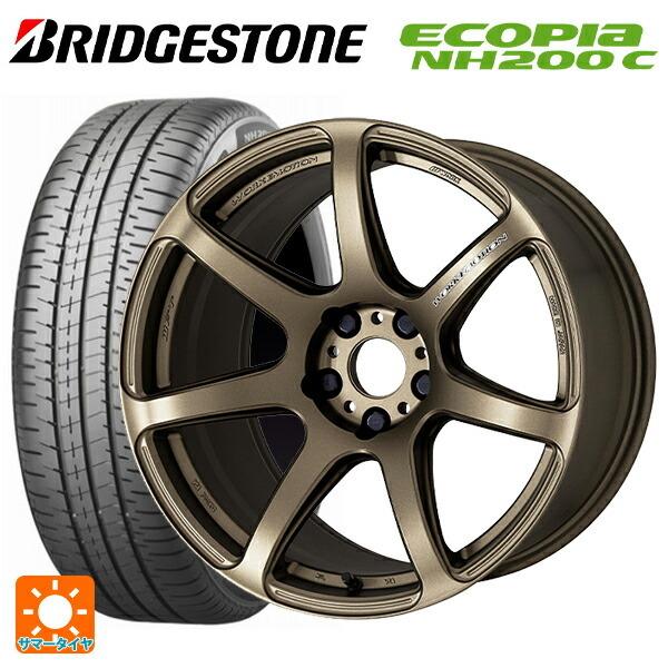 送料無料 サマータイヤホイール 4本セット 175/60R16 82H ブリヂストン エコピア NH200C 正規品 ワーク エモーション T7R 1