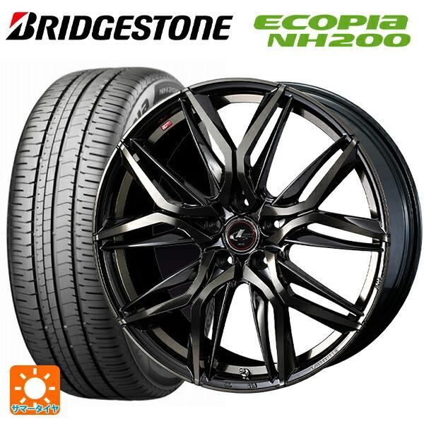 送料無料 サマータイヤホイール 4本セット 225/45R18 95W XL ブリヂストン エコピア NH200 正規品 ウェッズ レオニス LM 1