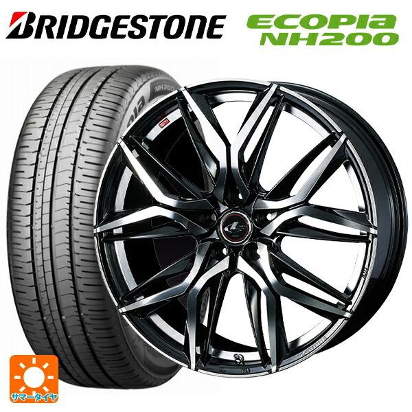 エコピア - 貨物輸送無料 サマータイヤホイール 4本仕掛ける 215/45R18 93W XL ブリヂストン NH200 置き目品 ウェッズ レオニス LM 1 自動車-タイヤ、ホイール-車、バイク、自転車