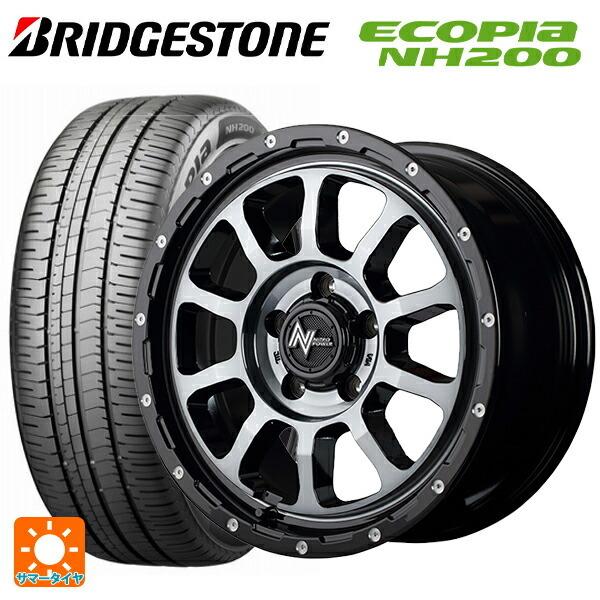 送料無料 サマータイヤホイール 4本セット 205/60R16 92H ブリヂストン エコピア NH200 正規品 エムアイディー ナイトロパワー M