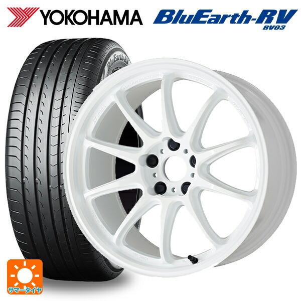 BluEarth - 貨物輸送無料 サマータイヤホイール 4本仕かける 225/60R18 100H ヨコハマ 青味地びた RV03 細工物 情意 ZR10 18-7.