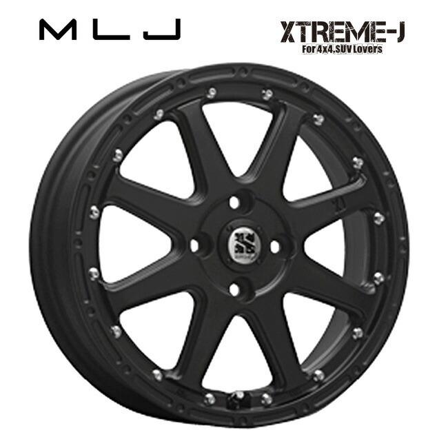 エムエルジェイ エクストリームJ Flat Black 12×4 +42 4/100 新品ホイール1本　