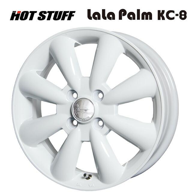 ララパーム 13インチ ホワイト 4本 HOT STUFF（ホットスタッフ） ララパーム KC8 WH 13×4 +43 4/100 新品