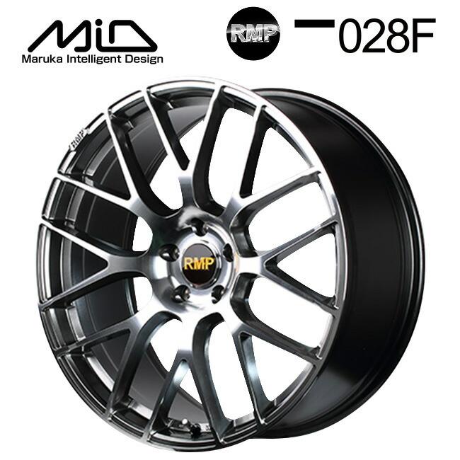 マルカサービス RMP 028F ハイパーメタルコートミラーカット 19×8 +42 5/114.3 73新品ホイール1本　｜konishi-tire