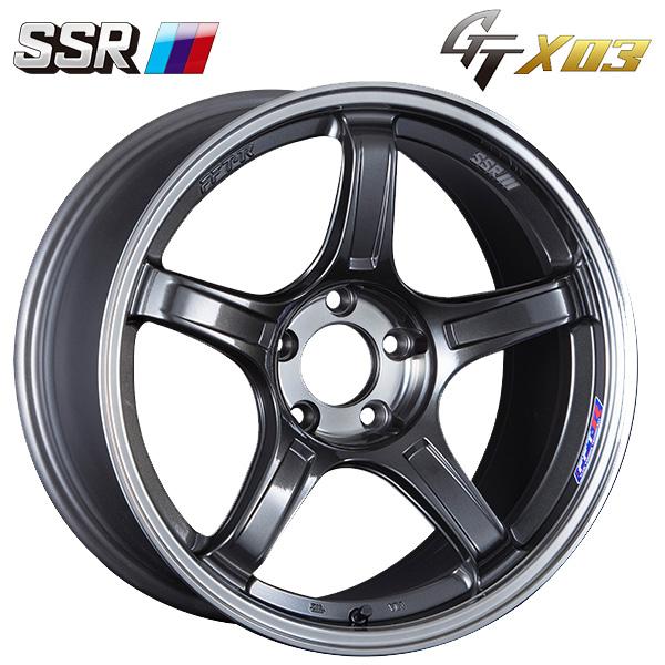 SSR タナベ SSR GT X03 マシンドグラファイトガンメタ+スモーククリア 17×7 +48 5/100 新品ホイール1本 : タイヤ ...