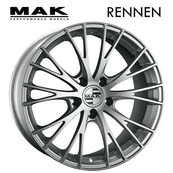 阿部商会 マック レネン シルバー 18×9 +21 5/112 新品ホイール1本　