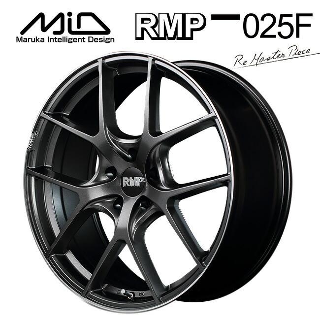 エムアイディー MID エクスクルーシブ 025F セミグロスガンメタ+リムエッジDC+ロゴマシニング 18×8 +36 5/120 新品ホイール1本