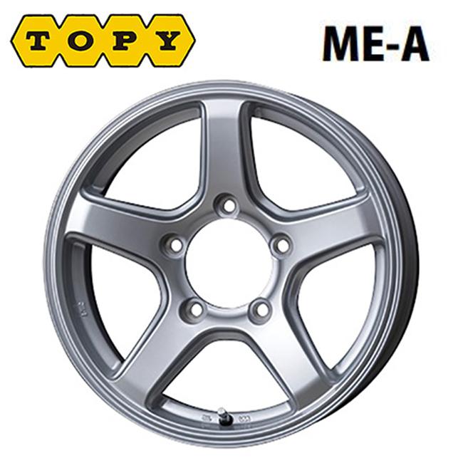 トピー ME-A マットシルバー 16×5.5 +22 5/139.7 108.5新品ホイール1本 