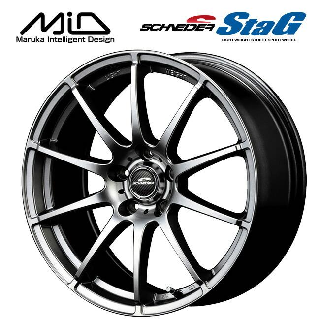 在庫有 エムアイディー MIDホイール スタッグ # メタリックグレー 18×7