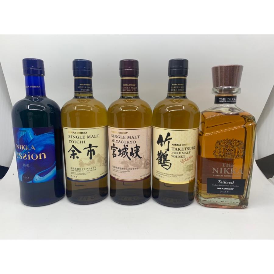 ニッカ 5本セット 次回未定 (セッション・余市・宮城狭・竹鶴  