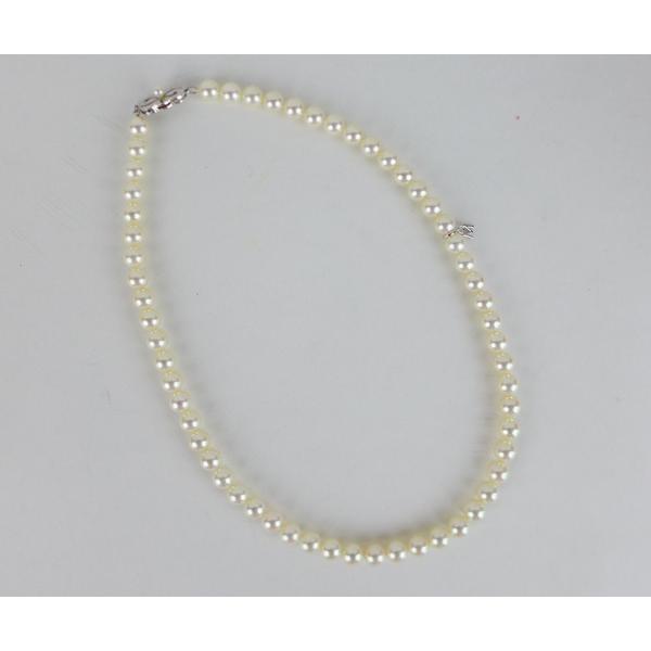 神戸の質屋】【MIKIMOTO/ミキモト】パールネックレス K14WG ホワイト 神戸の質屋】【MIKIMOTO/ミキモト】パールネックレス K14WG ホワイト