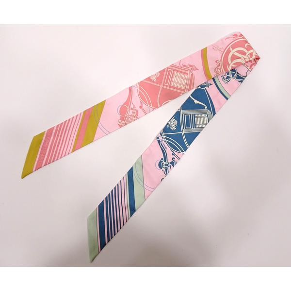 エルメス HERMES スカーフ ツイリー ピンク シルク レディース HERMES エルメス ツイリー スカーフ シルク レディース ブランド