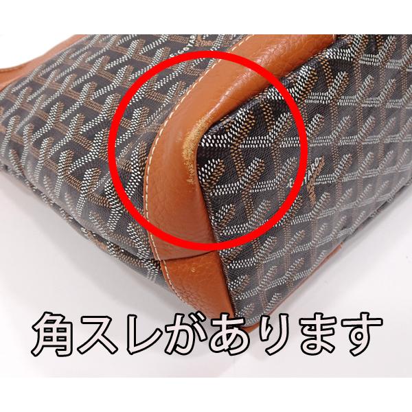 【質コニシ】【Goyard/ゴヤール】グレナディン ワンショルダーバッグ ダークブラウン系 ヘリンボーン柄 レディース【送料込み】k2531y｜konisi782020｜06