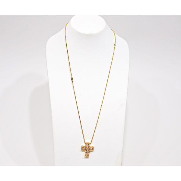 DAMIANI ゴールド クロスネックレス ボックス付き DAMIANI ゴールド クロスネックレス ボックス付き