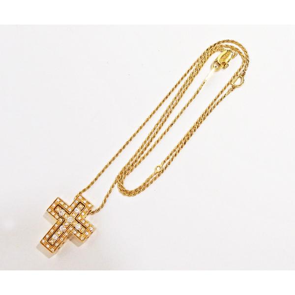 DAMIANI ゴールド クロスネックレス ボックス付き DAMIANI ゴールド クロスネックレス ボックス付き
