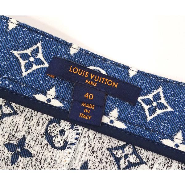 ルイヴィトン VUITTON Vuitton スカート デニム ブルー 美品 LOUIS VUITTON - 極美品 ルイヴィトン LOUIS VUITTON スカート