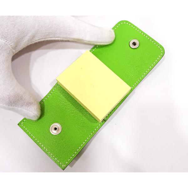 エルメス　ポストイットケース　グリーン HERMES（エルメス） 【質コニシ】【HERMES/エルメス】ポストイット