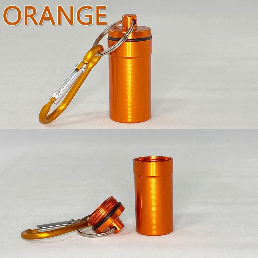 ハナビ　ピルケース ピルケース アルミ 携帯 薬ケース 防水 コンパクト ポータブル