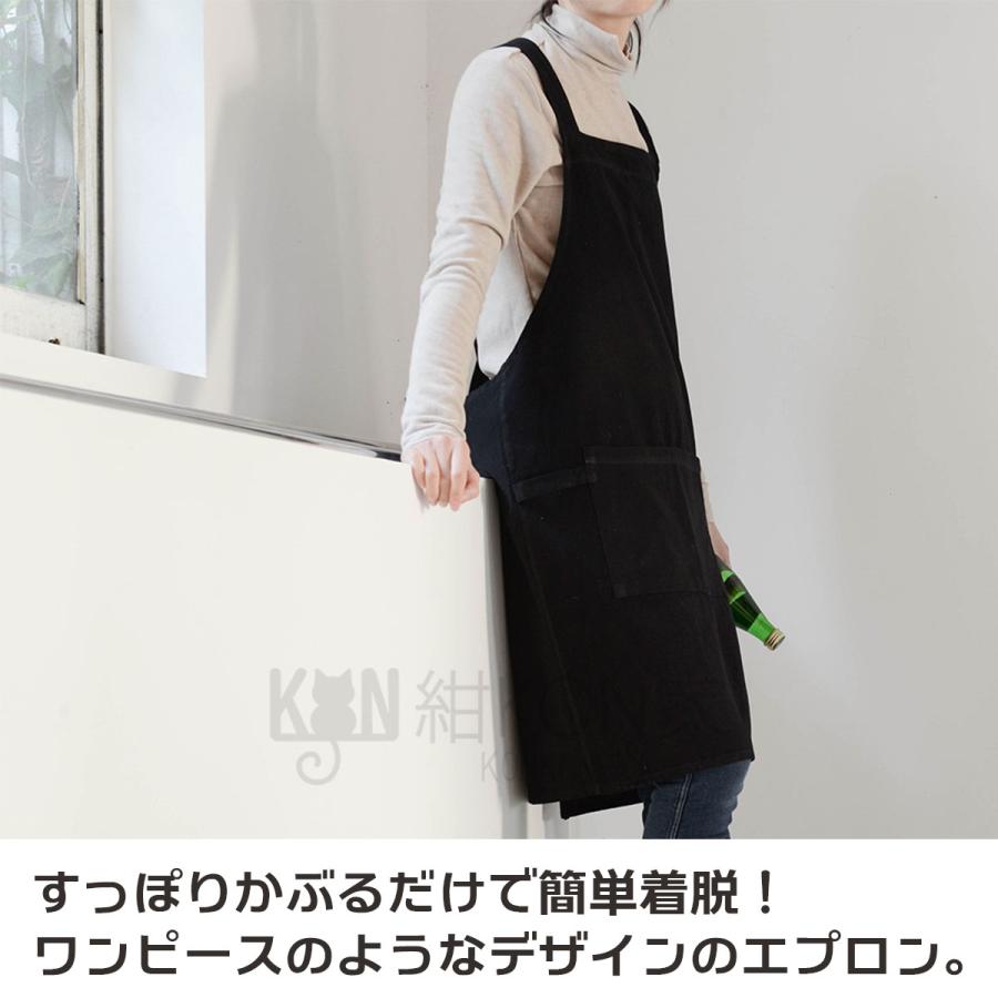 ダークグレー コットンエプロン ポケット付き 楽天市場】エプロン メンズ レディース ポケット有り おしゃれ