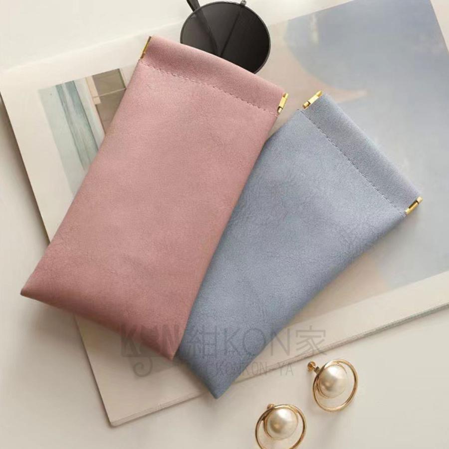 メガネケース ばね口ケース サングラス 眼鏡 専用ケース ポーチ バネ口