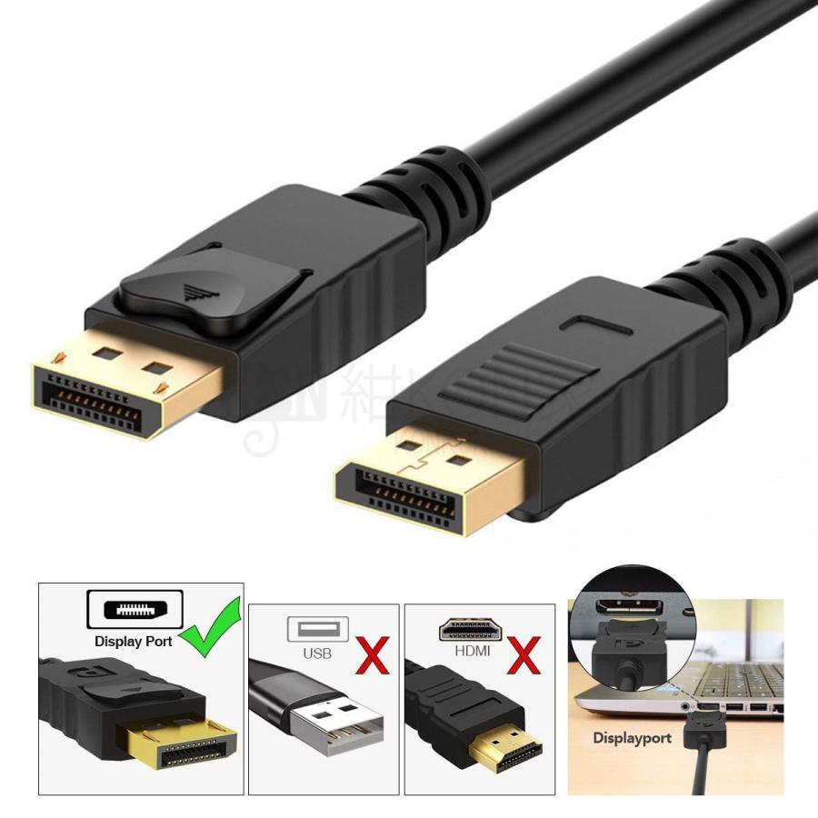 DisplayPort ケーブル DPケーブル ディスプレイポート ディスプレイ
