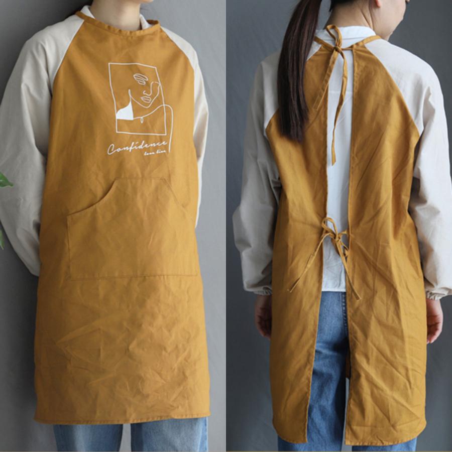 ハンドメイドおしゃれ大人可愛いエプロン割烹着 Apron Story 和柄カシュクール風かっぽう着 前開き 和モダン