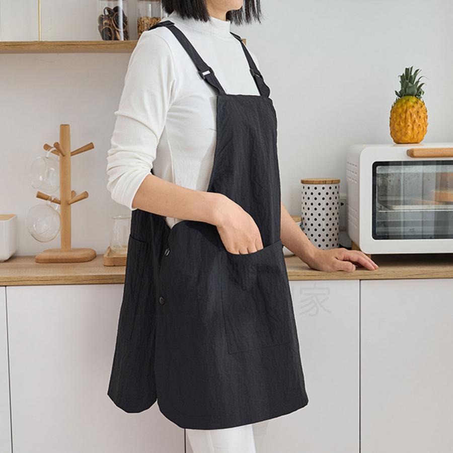 エプロン かぶるだけ 撥水 おしゃれ 保育士 レディース チュニック