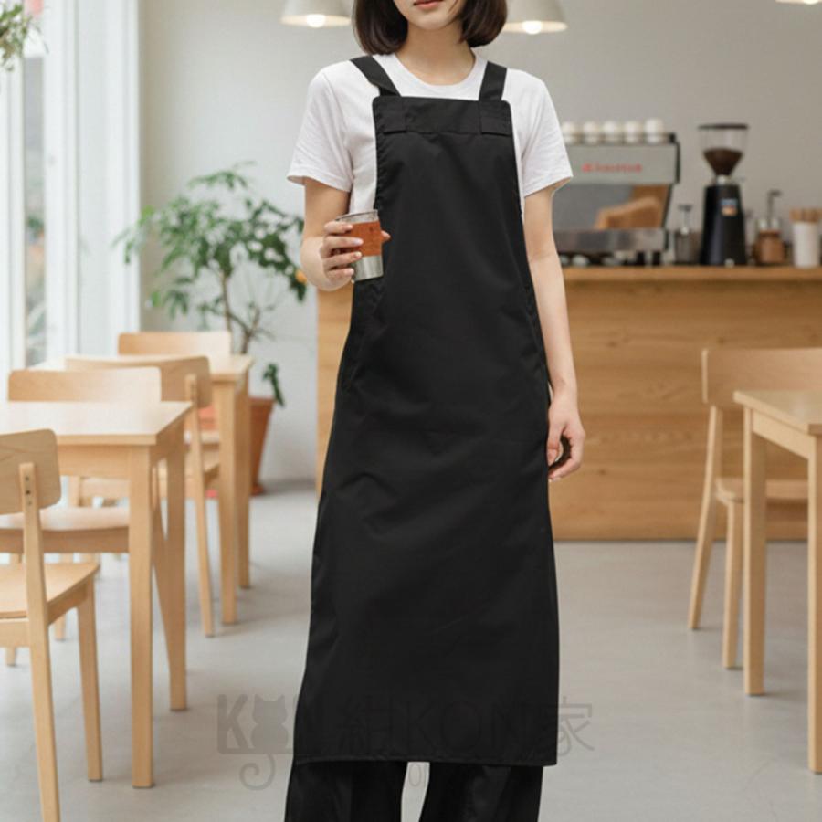 エプロン ロング丈 H型 撥水 軽量 ポリエステル 調節可能 おしゃれ