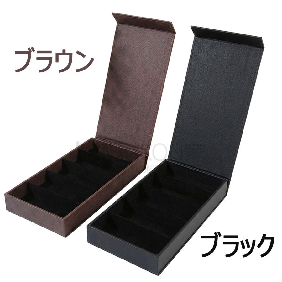 メガネケース 5本 収納 サングラス 眼鏡 おしゃれ 収納ボックス PU