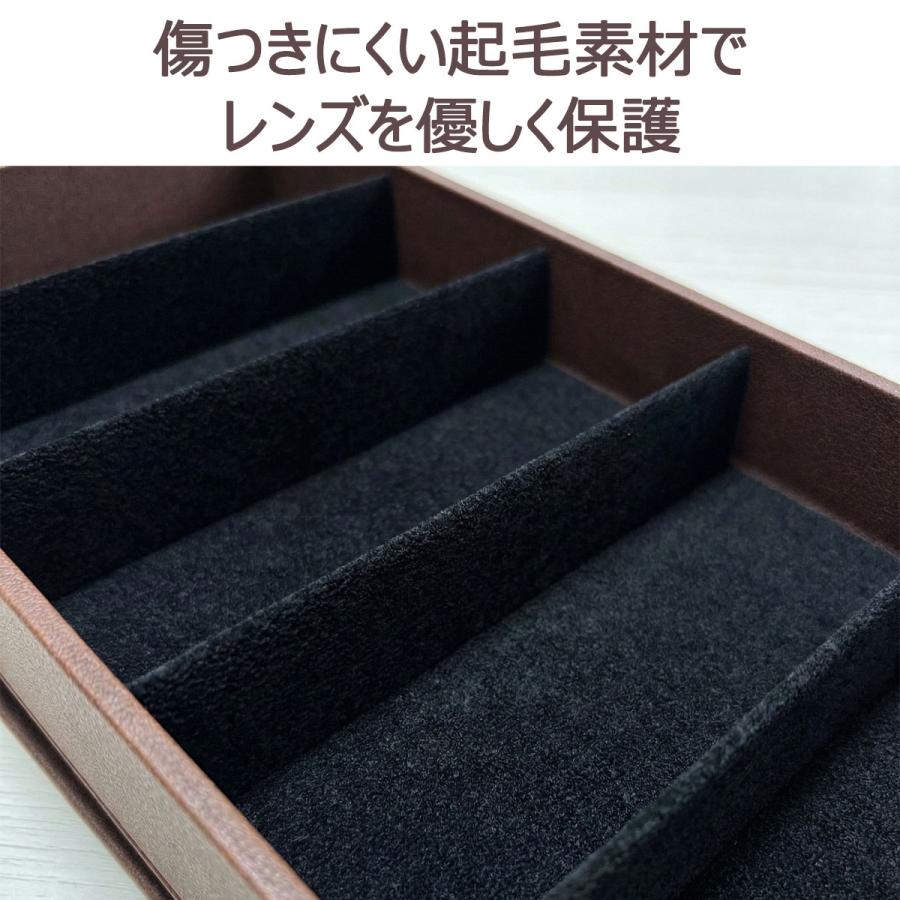 メガネケース 5本 収納 サングラス 眼鏡 おしゃれ 収納ボックス PU