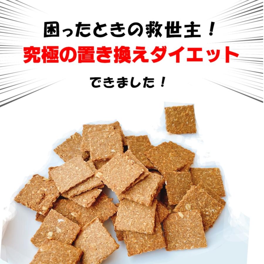 置き換えダイエット食品 低糖質ゼロおからクッキー 硬い無添加【シナモンココナッツのゼロ 個包装】ノンオイルノンシュガー｜konnaoyatu｜03