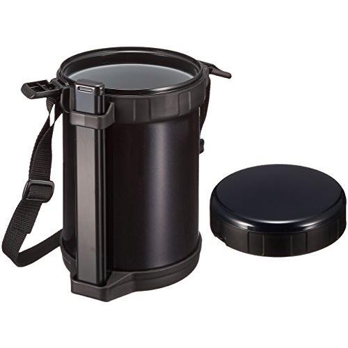 象印マホービン(ZOJIRUSHI) 保温 ステンレス 弁当箱 ランチジャー 茶碗 約4杯分 約 1.6合 電子レンジ 対応 ブラック SL-X|konohana-shop|03