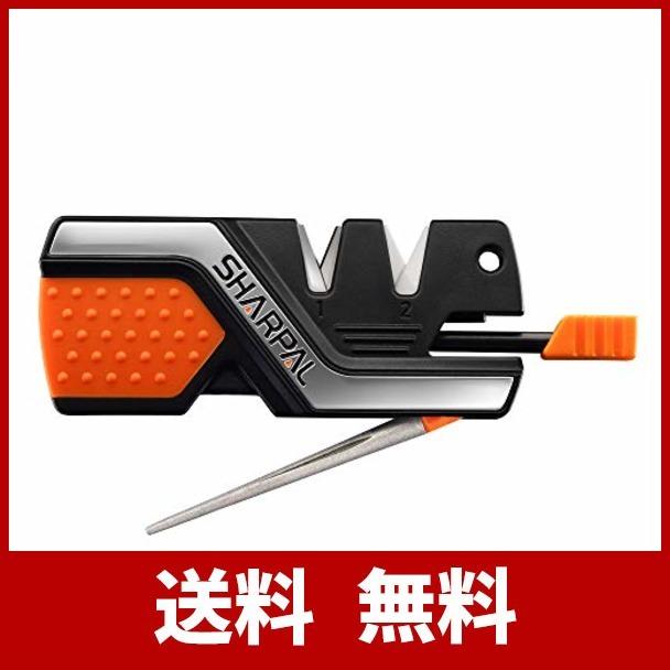 Sharpal 101n 6機能のアウトドアナイフシャープナー 刃物研ぎ ハサミ研ぎ シャープナー 釣り針 スティックタイプダイヤモンドシャープナー Amp