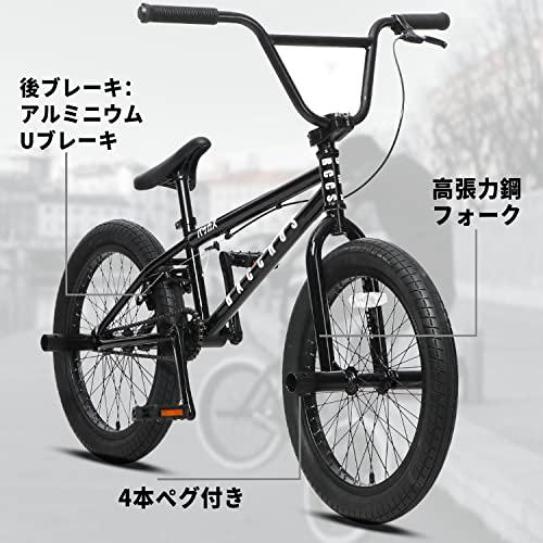Bacchus BMX 自転車 20インチ フリースタイルBMXバイク スチール製ペグ付属 中級 