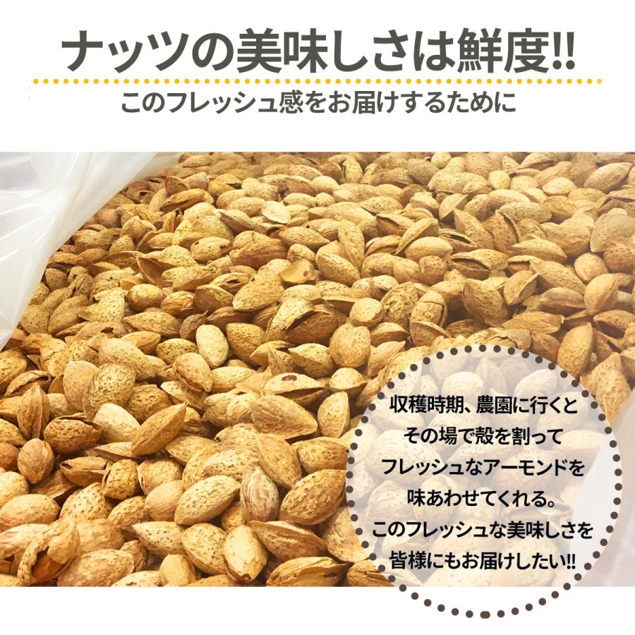 素焼き アーモンド 1kg 小袋 個包装 小分け おつまみ アメリカ産 無塩 無油 無添加 ロースト｜konomimi｜09