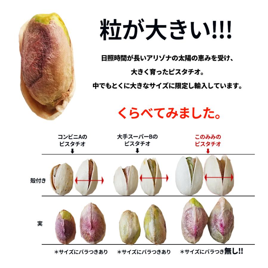 ピスタチオ 素焼き 殻付き 無塩 50g オイル不使用 焙煎 健康 美容 おつまみ 日本製 おやつ | ナッツクリエイトこのみみ | 04