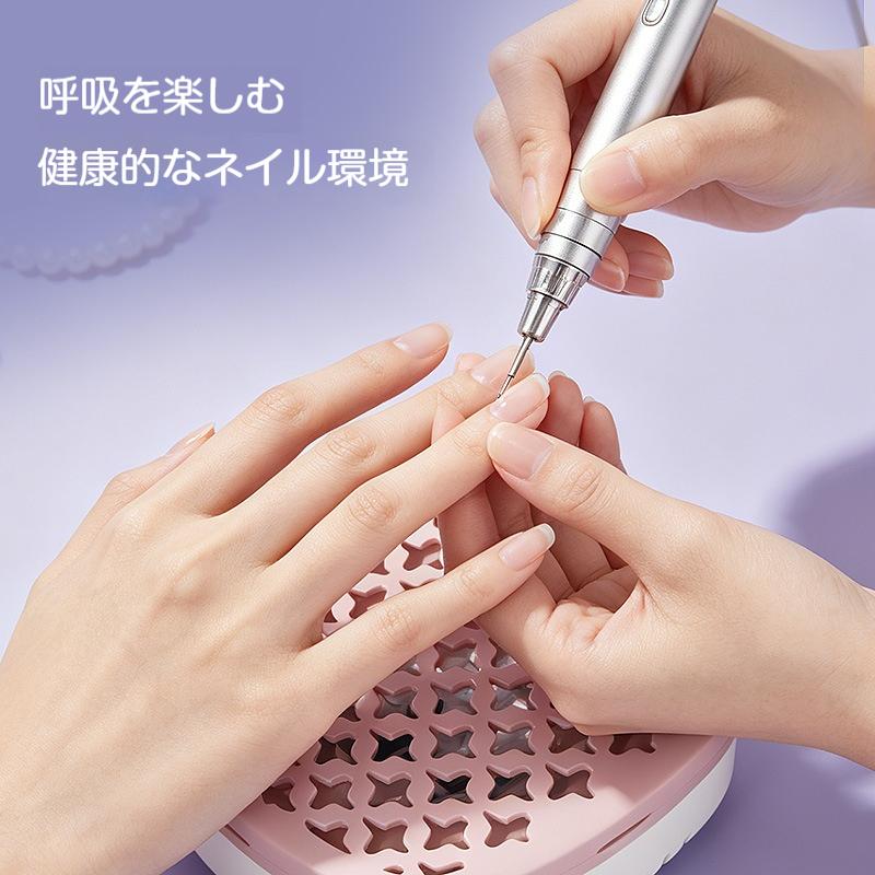 ネイルダストコレクター 強力吸引 低騒音 USB充電式 ブラシレス