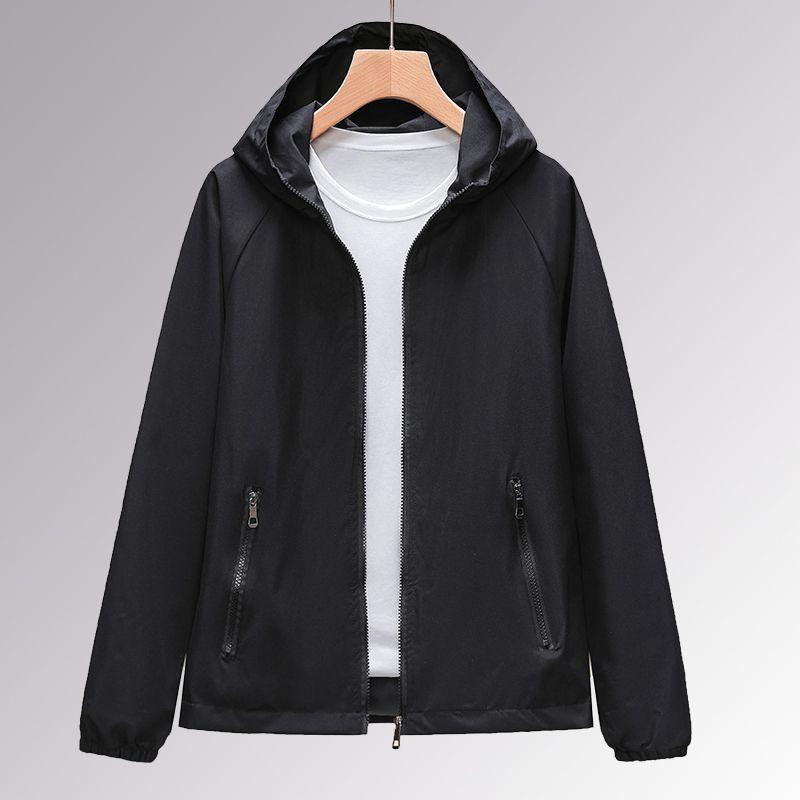 フード付き マウンテンパーカー ゆったりシルエット 全5色 M-5XL 軽量
