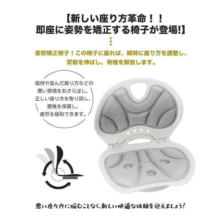 Oshiri Sensei 骨盤サポートチェア ★美品 人間工学 骨盤姿勢矯正用 姿勢矯正クッション 骨盤サポートチェア 回転可能 折りたたみ 人間工学