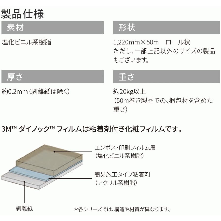 ダイノックシート 3M(スリーエム) ダイノックフィルム HakuWashi 箔 和紙 「10cm単位」｜konpo｜04