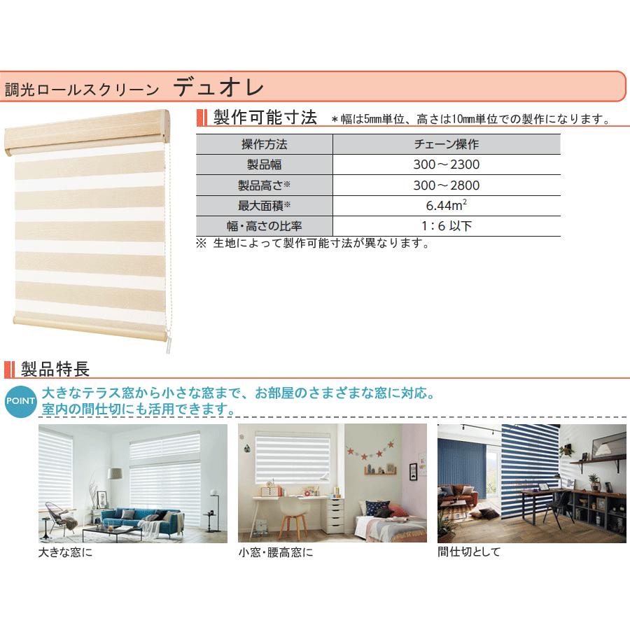 調光ロールスクリーン デュオ フロリエレ ロールスクリーン タチカワブラインド RS-913〜RS-917 幅50cm〜80cm×丈81cm〜120cm_2