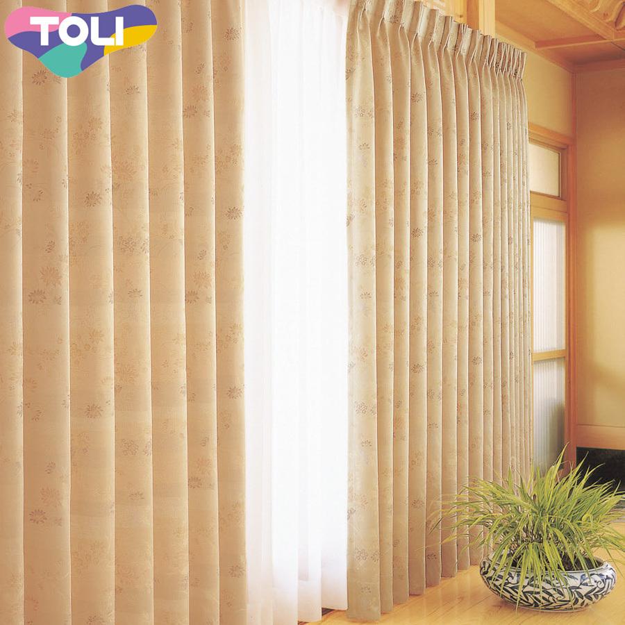 東リ オーダーカーテン フフル TKF20265 和風 カーテン フラット縫製 幅50〜77cm×丈221〜240cm