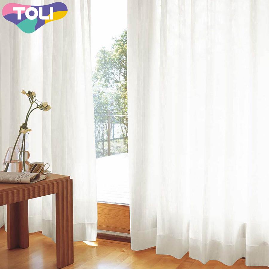 東リ オーダーカーテン フフル TKF20717 レース カーテン フラット縫製 幅175〜271cm×丈241〜260cm