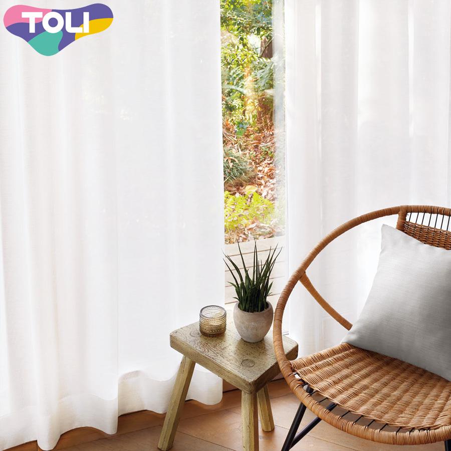 東リ オーダーカーテン フフル TKF20775 ミラーレース カーテン ソフトプリーツ加工（SL） 1.5倍ヒダ 幅267〜333cm×丈241〜260cm