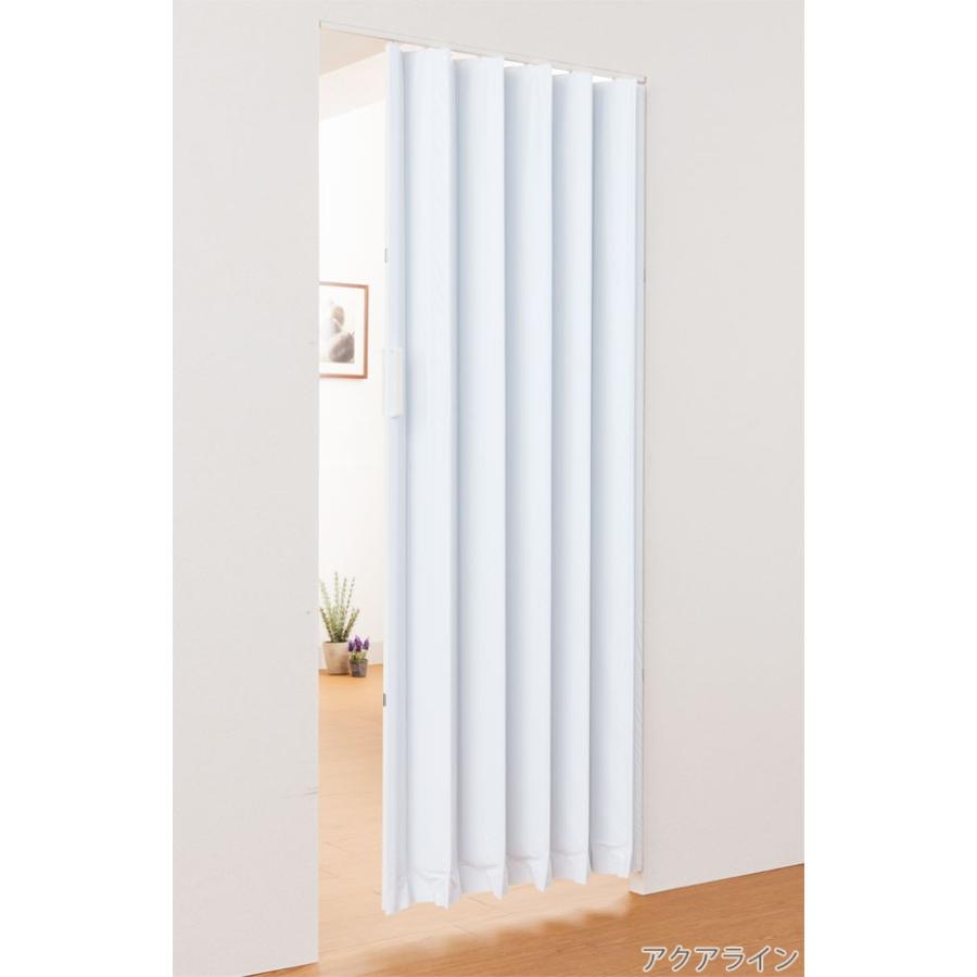 フルネス アコーディオンドア アコーディオンカーテン SJ-2 既製サイズ 幅100cm×高さ174cm 2柄 金ノコ付き_2