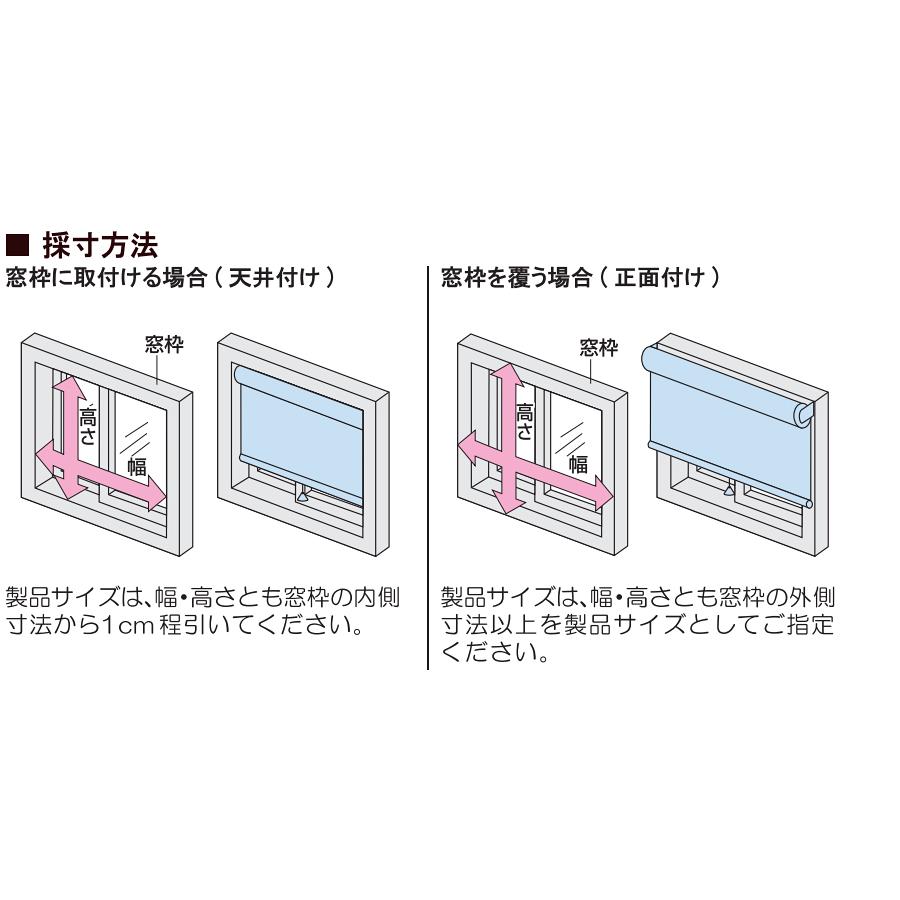 ロールスクリーン 規格品 立川機工 ティオリオ 遮光2級 防炎 製品幅60cm×製品高180cm ロールカーテン 採光 北欧 賃貸 間仕切り 既製品_4