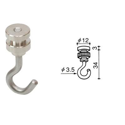 フックb 天井付け用 ピクチャーレール用 汎用タイプ 移動式 先入れタイプ シルバー 耐荷重30kg Ksp Prf 005 カーテン ブラインドのコンポ 通販 Yahoo ショッピング