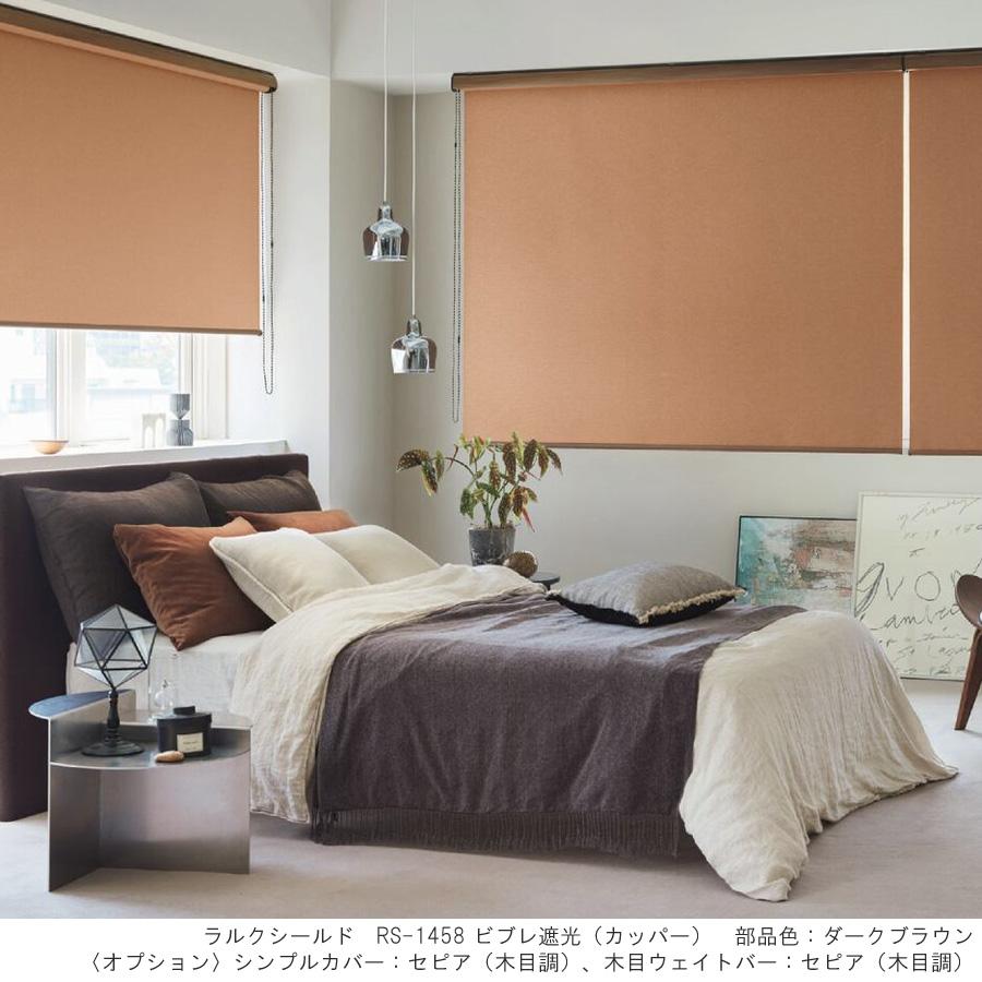 タチカワ ロールスクリーン ラルクシールド RS1441〜RS1460 ビブレ遮光 幅50〜80cm×丈201〜250cm 防炎 ウォッシャブル ロールカーテン オーダー_1