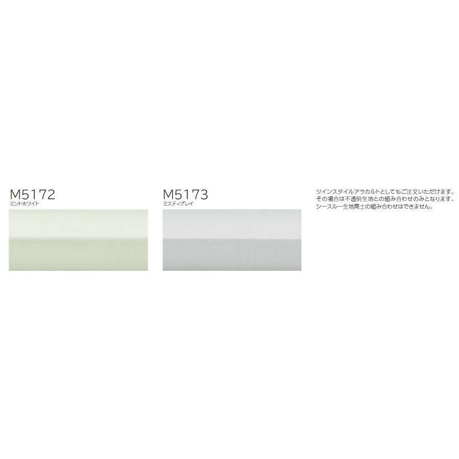 プリーツスクリーン もなみ ニチベイ M5172〜M5173 シングルスタイル チェーン式 ほのり 幅81〜120cm×丈181〜220cm 【日本製 国産 シースルー レース】_1