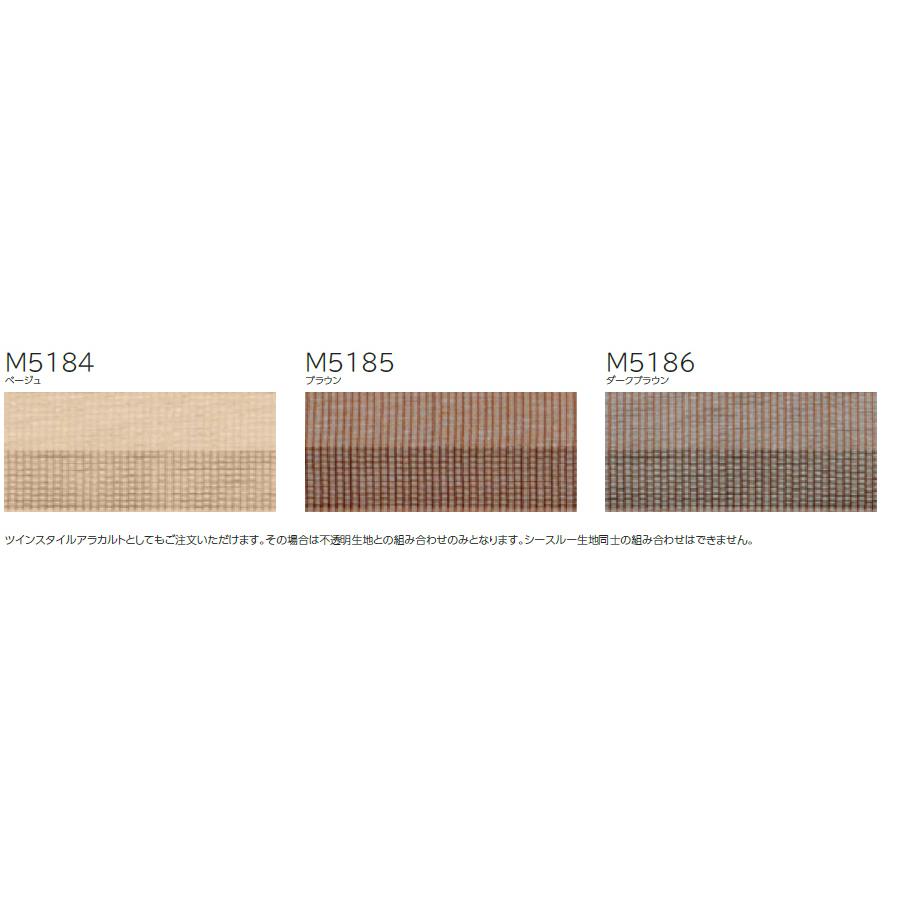 プリーツスクリーン もなみ ニチベイ M5184〜M5186 シングルスタイル チェーン式 イクノ 幅161〜200cm×丈101〜140cm 【日本製 国産 シースルー レース】_1